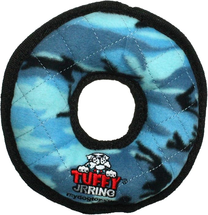 TUFFY® : 2 Pack Ring Dog Toy: Ultra Durable Plush Toy with Multiple Layers & Reinforced Seams, Washable and Floats, Original Construction