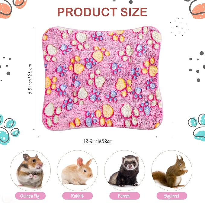 4 Pack Soft Pet Bed Mat Small Dog Crate Fleece | Tuanse Soft Pet Beds Mat Small Dog Crate Fleece,13 X 10 Inches,Vivid Color