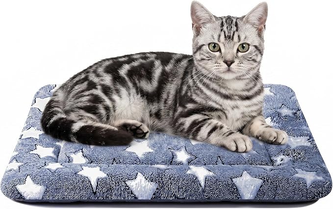 Cat & Dog Bed Mat - Reversible Dog Crate Bed Mats, Soft & Breathable Kennel Pad, Durable Crate Bed for Extra Small Dogs & Cats