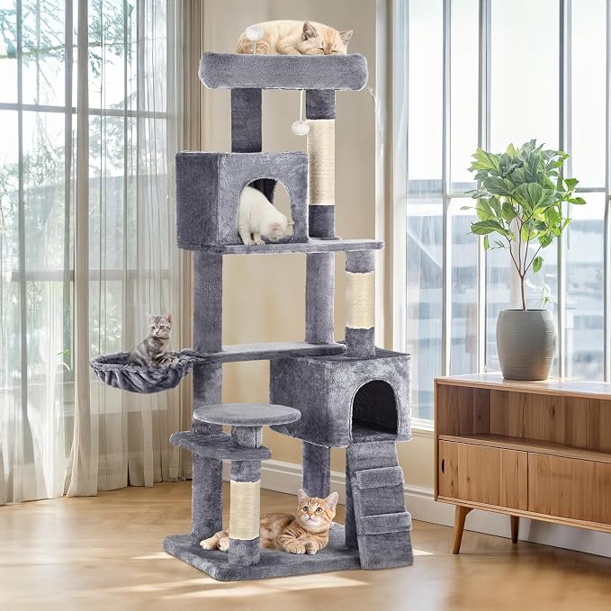 YITAHOME 70.8-Inch Tall Cat Tree Indoor | Multi-Level Cat Tower with Condos, Top Perches, Scratching Posts