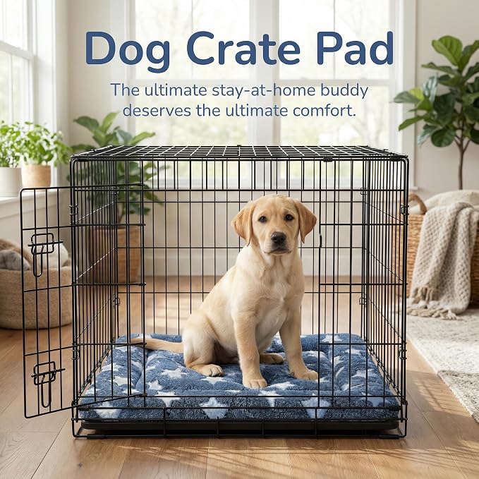 Dog Bed Mat - Reversible Dog Crate Bed Mats, Soft & Breathable Kennel Pad, Durable Crate Bed for Small Medium Large Dogs & Cats