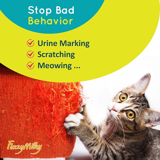 Calming Collar for Cats Cat Collar Infused with Synthetic Pheromones - Cat Pheromone Diffuser Necklace for Anxiety Relief, Travel, Keeping Kitty Quiet - 4 Weeks Supply Each Collar