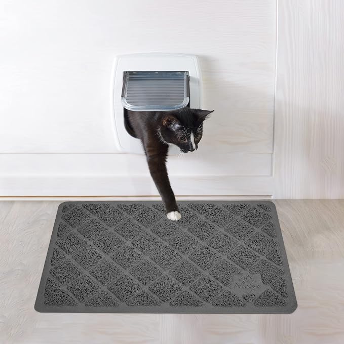 Niubya Premium Cat Litter Mat, 23" Long x 14" Wide, Non-Slip and Waterproof Design, Soft on Paws, Easy to Clean