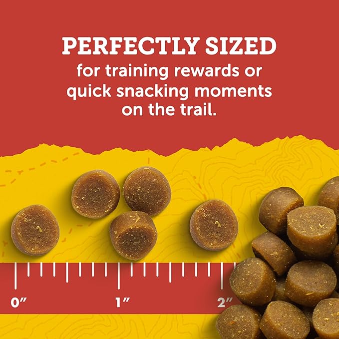 Zuke's Mini Naturals Dog Training Treats, Beef Recipe, 6 oz Pouch | Natural dog treats with real beef, only 2 calories each, soft and chewy bites, in a resealable pouch, made in the USA