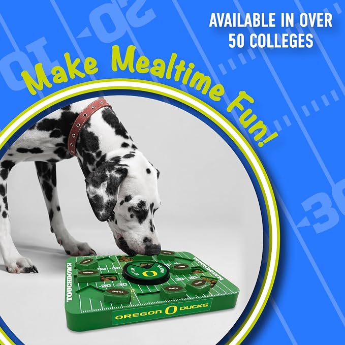 Pets First NCAA OREGON LARGE PUZZLE TOY, Dog Puzzle Treat Toy, New Large Size, Interactive Dog Treat Toy, Dog Slow Feeding Toy