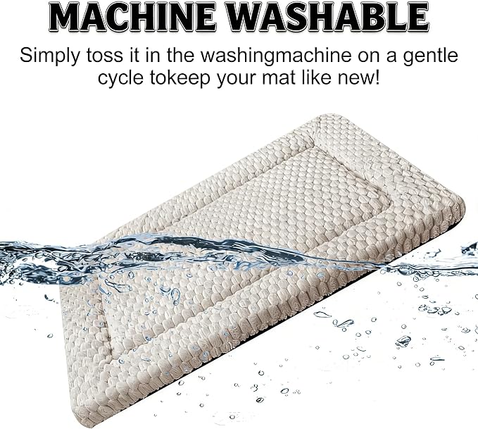 Dog Bed Mat - Reversible Dog Crate Bed Mats, Soft & Breathable Kennel Pad, Durable Crate Bed for Small Medium Large Dogs & Cats