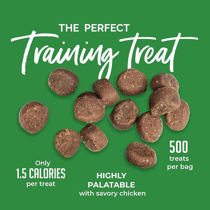 Buddy Biscuits Trainers 10 oz. Bag of Training Bites Soft & Chewy Dog Treats Made with Chicken Flavor (Pack of 2)