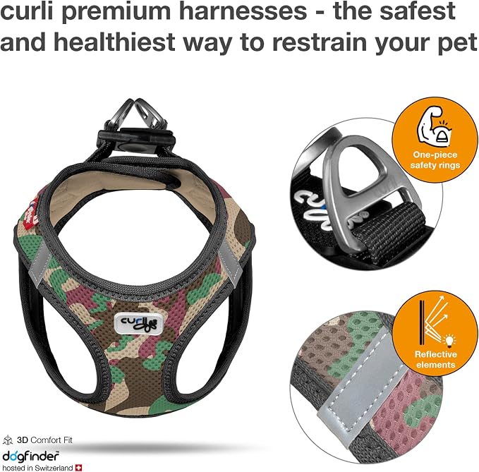 Curli Vest Harness Air-Mesh Skyblue S