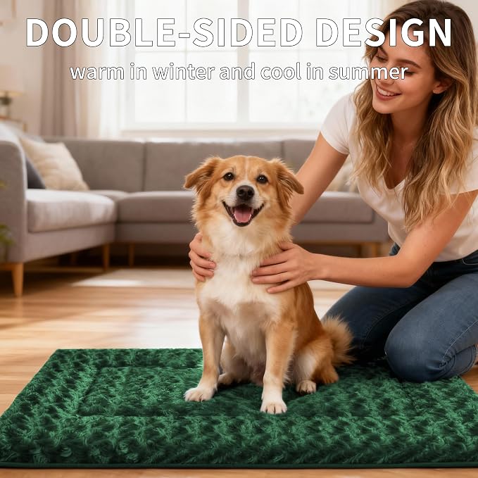 Dog Bed Mat - Comfortable Kennel Pad, Multi-Purpose Crate Bed for Dogs & Cats, Soft Support