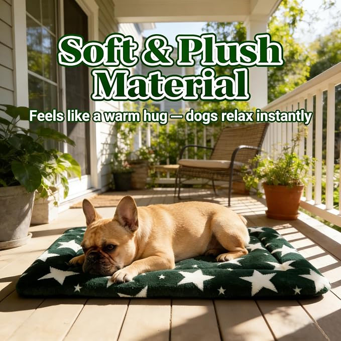 Dog Bed Mat - Reversible Dog Crate Bed Mats, Soft & Breathable Kennel Pad, Durable Crate Bed for Small Medium Large Dogs & Cats