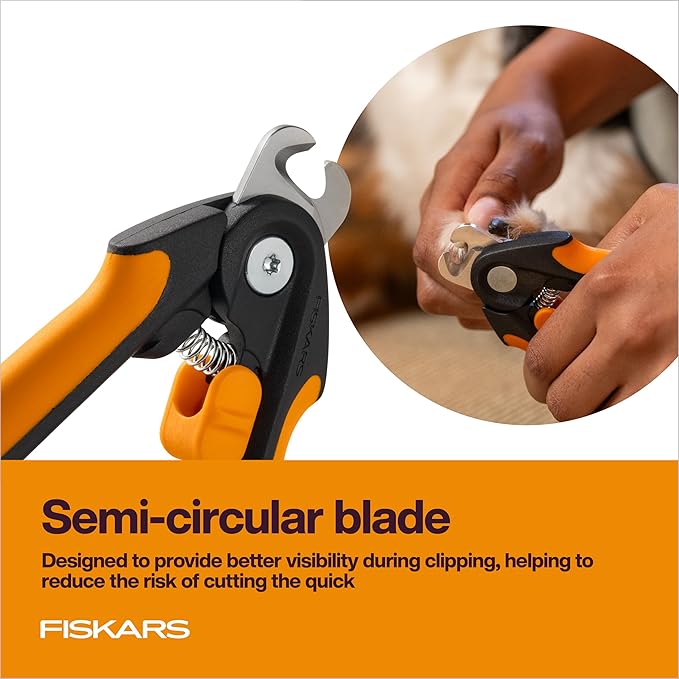 Fiskars Pet Large Nail Clippers, Cat and Dog Trimmers for Grooming, 5.75" (Pack of 6)