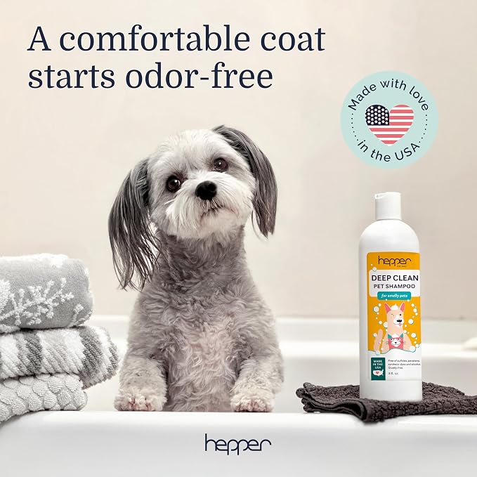 Hepper Deep Clean Pet Shampoo for Smelly Pets - Odor Control - 8oz
