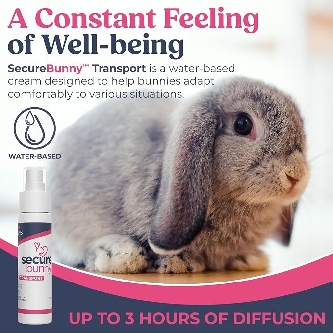 SIGNS SecureBunny Transport, Water Based Calming Travel Spray, Naturally Supports Calm and Wellbeing, Naturally Relieving Anxiety and Stress
