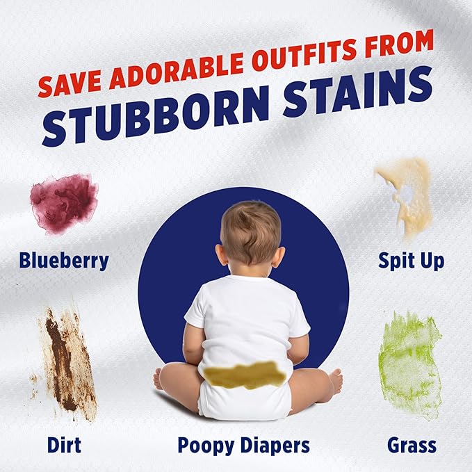 OxiClean Max Force Laundry Stain Treater Spray, 12 Fl Oz (Pack of 3) | Spray Now Wash Later, Kids and Baby Stain Remover, Fights Baby Food & Juice Stains, Color-Safe, Bleach-Free