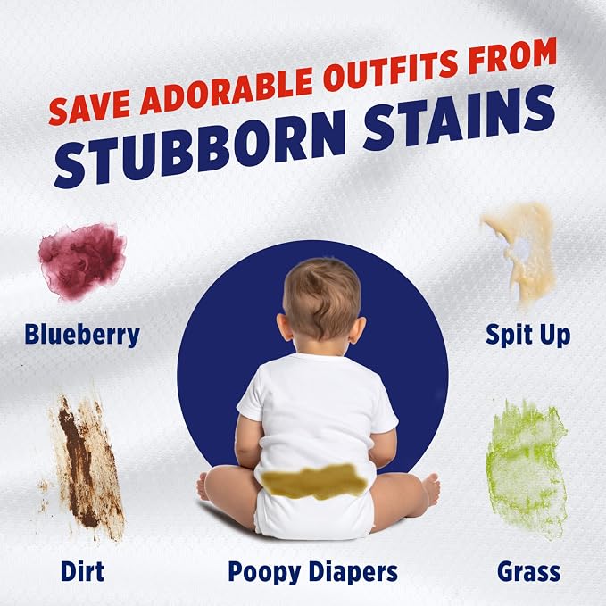 OxiClean Max Force Laundry Stain Remover Spray, Newborn & Baby Essentials, Travel & On-The-Go Stain Treater, 2 fl oz, 2PK (Pack of 12)