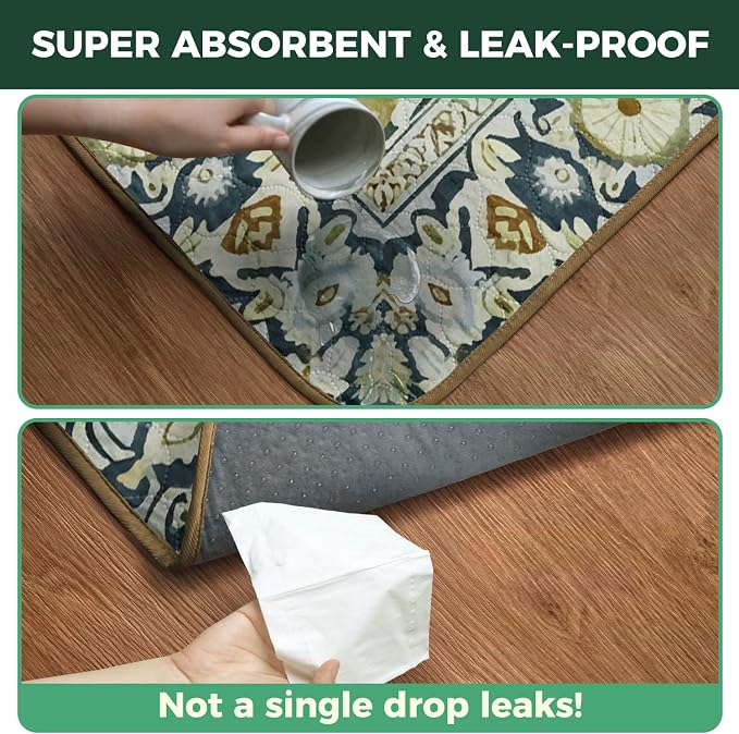 FXW Washable Pee Pads for Dogs, Super Absorbent, 39" x 63", 1 Pack | Machine washable, Non-slip backing, Fits 24"H 6-Panel FXW Rollick/Homeplus Playpens