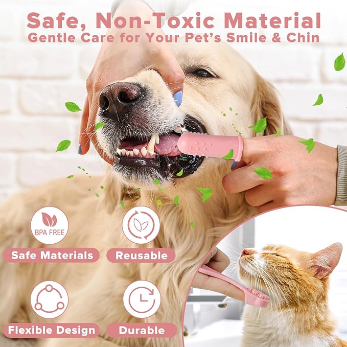 6PCS Grooming & Bath Supplies for Dogs, Cats | Dog Washing Gloves | Dog Bath Brush | Dog Shower Brush | Pet Grooming Gloves | Dog Grooming kit | Pet Supplies for Showerhead & Sprayer (Light Pink)
