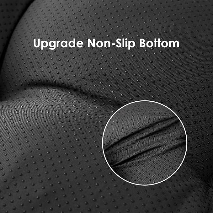 EHEYCIGA Washable Dog Bed for Crate 36x27 Inch, Anti-Slip L Plus Kennel Pad for Dogs Up to 55 lbs, Plush and Comfy Pet Sleeping Mat, Charcoal