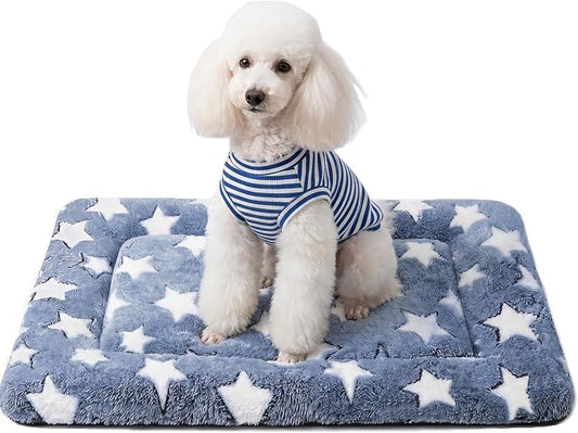 Dog Bed Mat - Soft Crate Pad for Kennel, Durable Pet Bed for Small Dogs & Cats - Comfort Support for Pet Crate, Cage, House