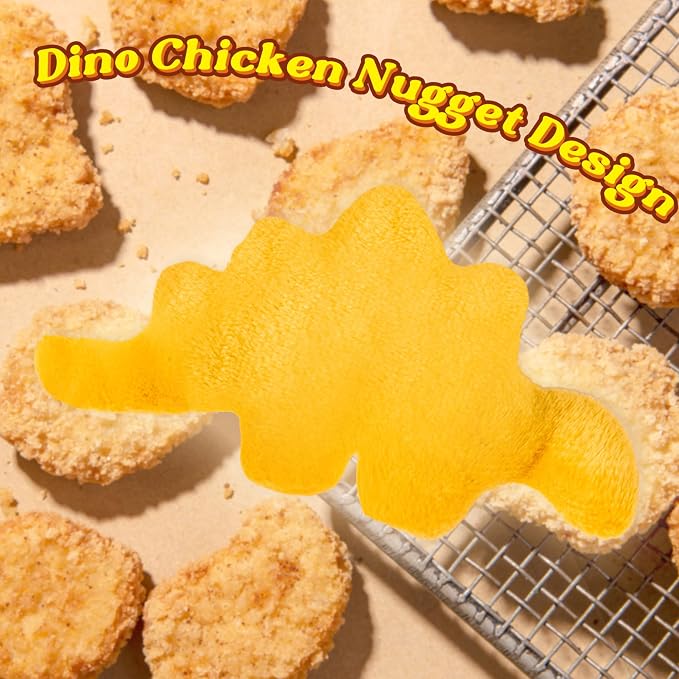 8Pcs Dino Nuggets Catnip Toys for Cat, Interactive Catmint Cat Toy Gift | Soft Cotton, Durable for Chew Kick, Catnip Filled Dinosaur Chicken Nugget Indoor Kitten for Boredom Exercise Play