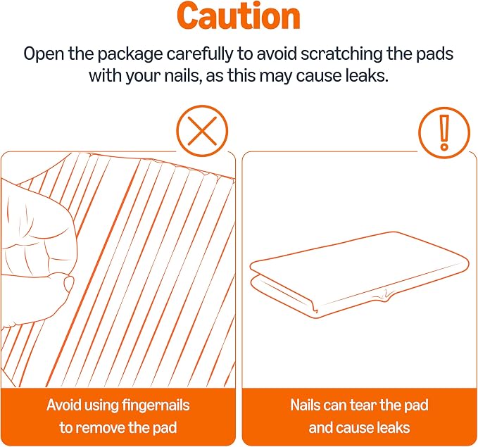 Amazon Basics Heavy Duty Absorbent Dog and Puppy Pee Pads with 5-Layer Leak-Proof Design and Quick-Dry Surface for Potty Training, Regular Size, 24 x 23 Inches, Blue & White, 20-Count