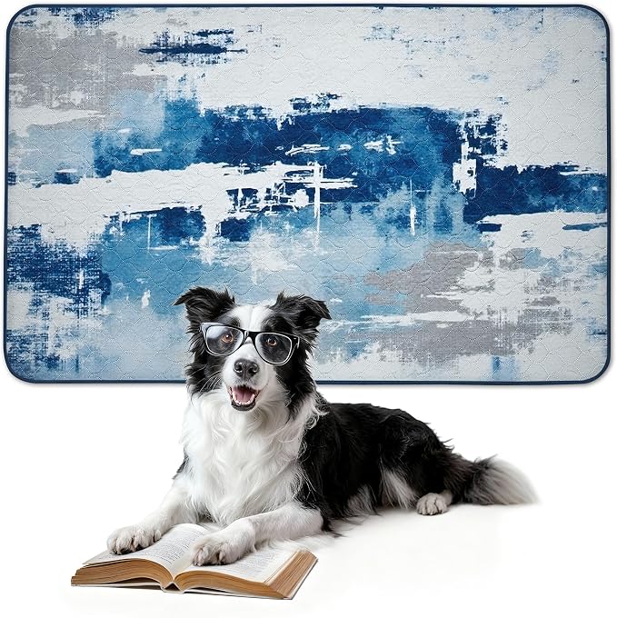 FXW Washable Pee Pads for Dogs, Super Absorbent, 39" x 63", 1 Pack | Machine washable, Non-slip backing, Fits 24"H 6-Panel FXW Rollick/Homeplus Playpens