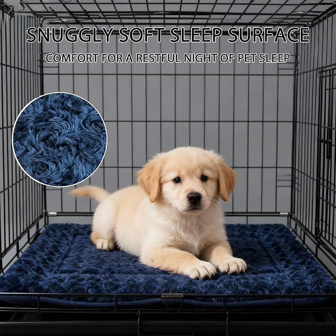 Dog Bed Mat - Crate Pad - Reversible Mat for Pet Comfort - Soft Bed Crate Pads with Dual-Sided Design for All Seasons - Durable, Machine Washable Mat for Travel and Home