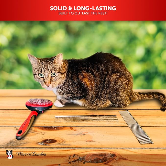 Warren London Cat DeMatter Pro Max 9-Inch Copper Grooming Comb