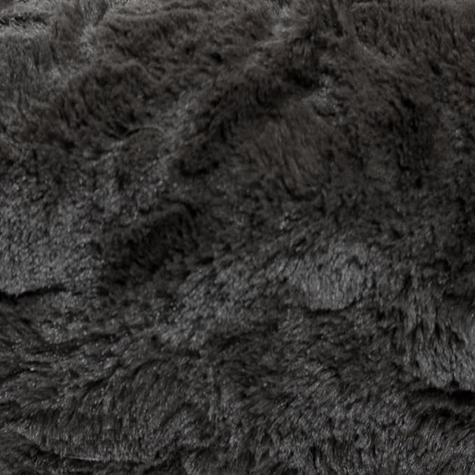Best Friends by Sheri The Original Calming Donut Dog Bed for Medium Dogs up to 45 lbs, Lux Faux Fur, Mink Dark Gray, 30" x 30"