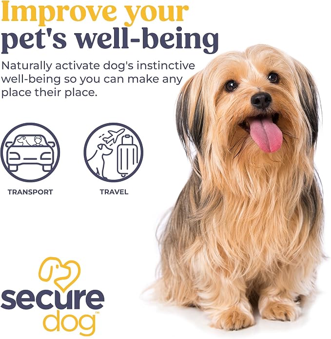 SIGNS SecureDog Transport, Water Based Calming Travel Spray, Naturally Supports Calm and Wellbeing Helping Relieve Any Feeling of Anxiety or Stress