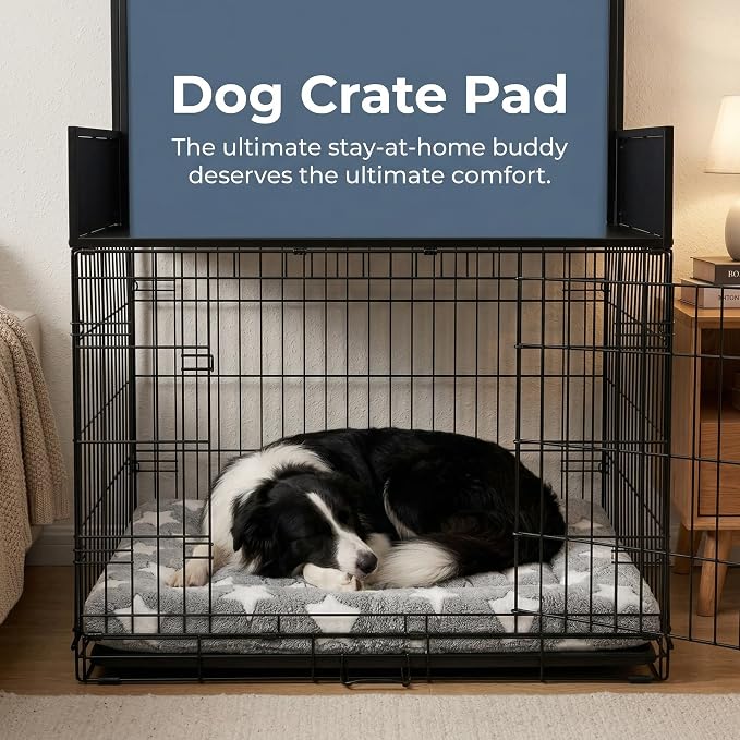 Dog Bed Mat - Reversible Dog Crate Bed Mats, Soft & Breathable Kennel Pad, Durable Crate Bed for Small Medium Large Dogs & Cats