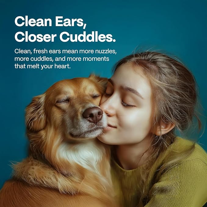 DOCO Dog Ear Cleaning Wipes (50 Count) | Finger Ear Wipes for Dogs & Cats with Eucalyptus, Chamomile & Aloe | Gently Clean, Itchy Ears, Soothes & Deodorizes