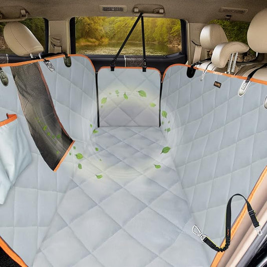 Dog Seat Covers for Trucks 100% Waterproof Car Hammock for Truck Back Seat Durable X-Large Dog Seat Cover Against Dirt and Fur Machine Washable Pet Seat Cover for Trucks and Large SUVs