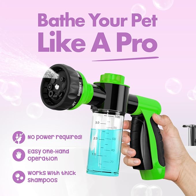 Girl With The Dogs Soap & Shampoo Dispenser for Pet Wash and Garden Hose Sprayer Nozzle