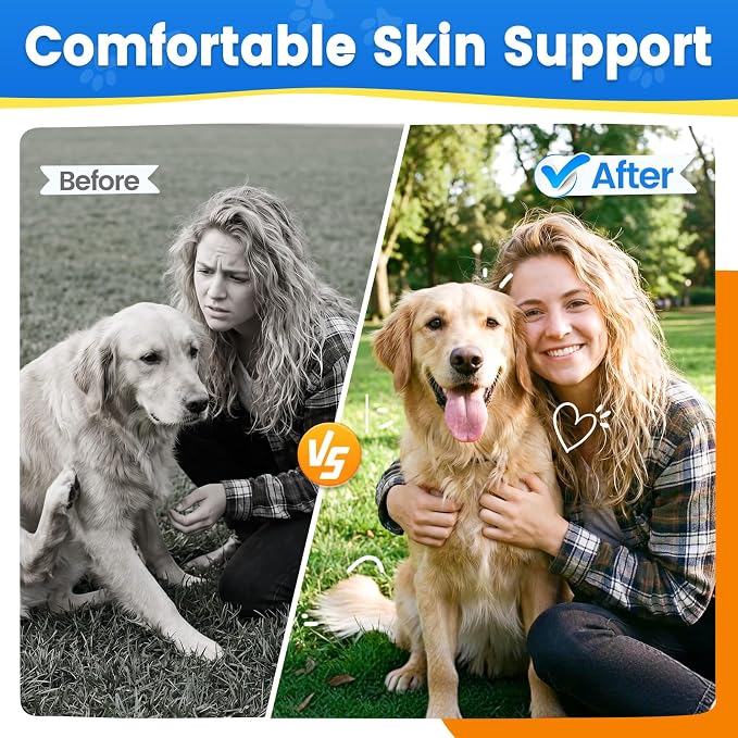 2PCS Yeast Infection Treatment for Dogs, Support Healthy Itch Relief, Ear Paw Discomfort Care, Itch Relief for Dog, Allergy Supports, Inflammation Relief for Dogs, Bacon Flavor 60ml