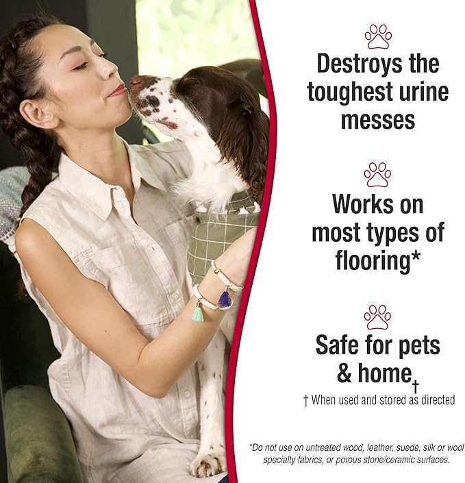 Nature's Miracle Dog Urine Destroyer Plus, Enzymatic Cleaner, 1 gal | Destroys the Toughest Dog Urine Stains, For Use on Multiple Surfaces, Safe For Pets and Home*, Fresh Scent