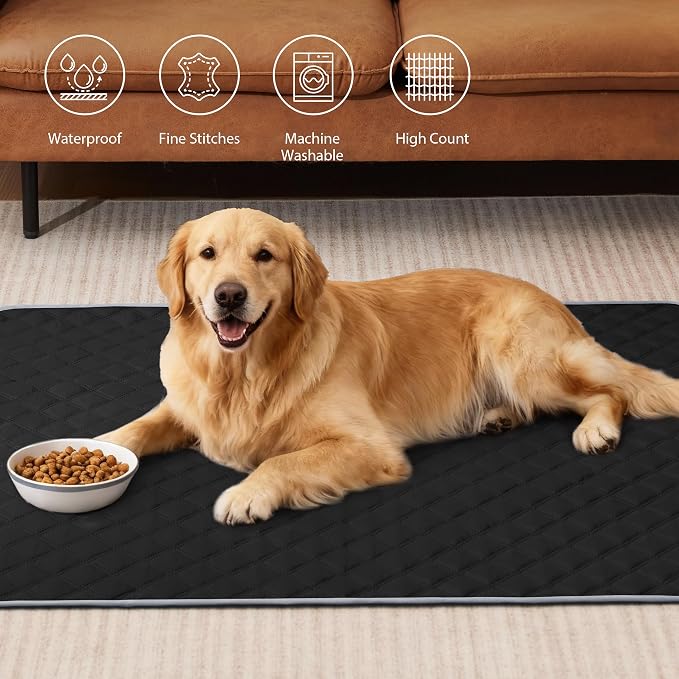 Eterish Reusable Washable Pee Pads for Dogs Large/Extra Large 36'' x 41'' 2 Pack, Absorbent Pet Puppy Dog Training Pads Non-Slip, Waterproof Whelping Potty Pads for Dogs Leak-Proof