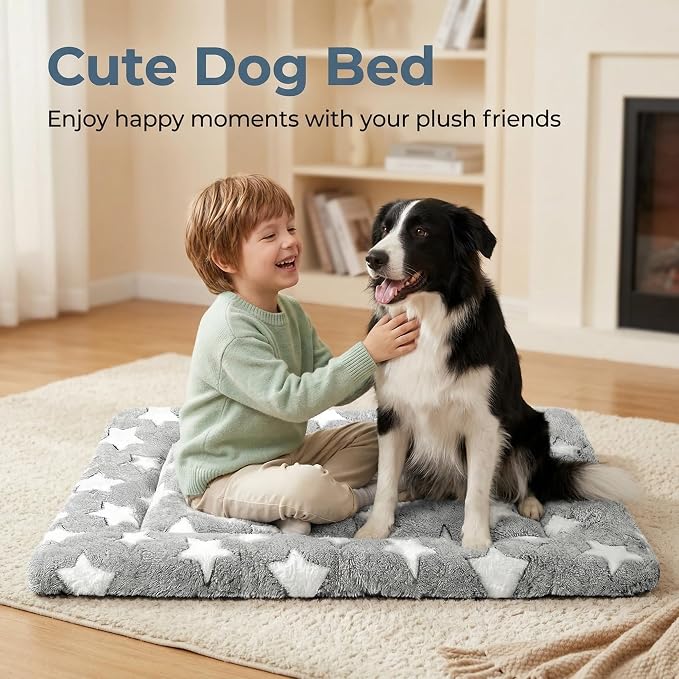 Dog Bed Mat - Reversible Dog Crate Bed Mats, Soft & Breathable Kennel Pad, Durable Crate Bed for Small Medium Large Dogs & Cats