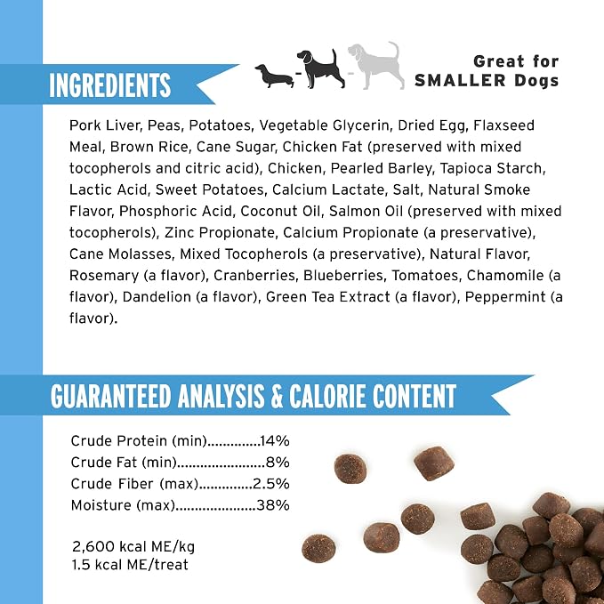 Pet Botanics 4 oz. Pouch Training Rewards Mini Soft & Chewy, Chicken Flavor, with 200 Treats Per Bag, The Choice of Top Trainers | Bag Contains 200 Treats, Pouch Format, The Choice of Top Trainers, Only 1.5 Calories Per Treat