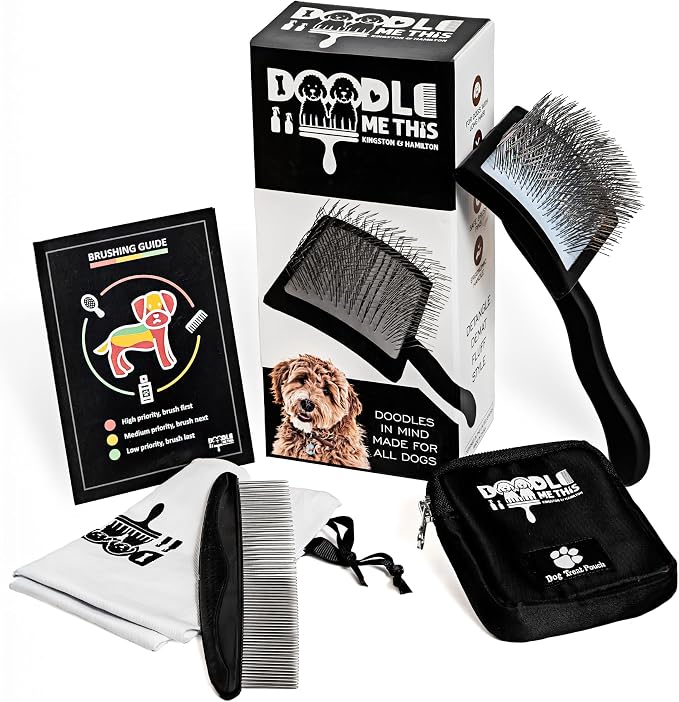 Slicker Dog Brush - Detangle - Large, Black