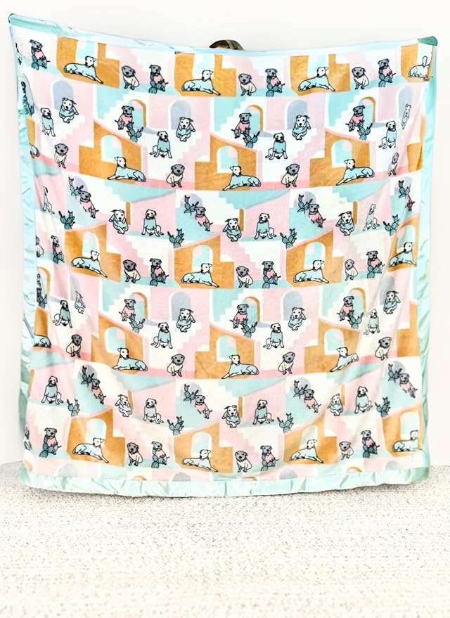 Darren & Phillip Rescue Ranch Blanket - Ultra-Soft Blankets Made with Plush Fleece - Perfect as a Dog Bed Blanket or for Cuddling with Your Pup - Ultra-Snuggly Blankets for Dogs & Humans