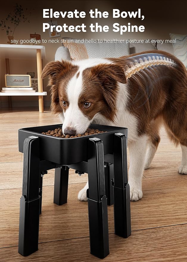 Dog Water Dispenser Stand Extra Large Holder [Stand Only] | Suitable for Pet Automatic Feeders, Size and Height Adjustable, Elevated Stand for Pet Feerders of Large Dogs