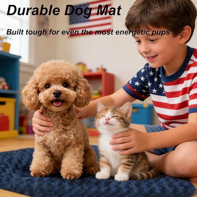 Dog Bed Mat - Durable & Cute Crate Dog Beds for Small Dogs & Cats, Comfortable Kennel Pad for Home, Crate & Travel