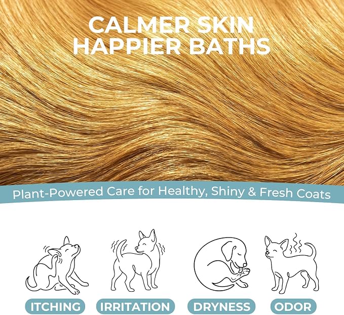 Probiotic Dog Shampoo and Conditioner, Sandalwood Blend, 17oz Each | Naturally Fresh, Supports Skin Barrier, Nourishes, Oil Control, Clean, Balanced Skin Microbiome, Moisturizing & Deodorizing