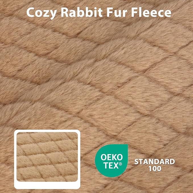 JOEJOY Orthopedic Dog Bed for Small Dogs, Washable Dog Crate Bed Small Sized with Removable Cover, Egg Memory Foam Pet Beds, Brown, 23"x17"