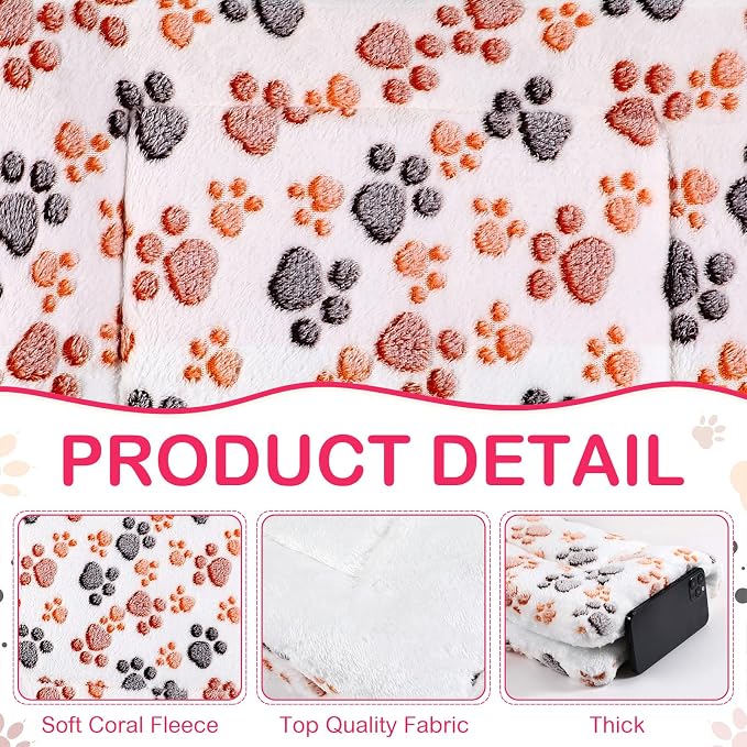 4 Pack Soft Pet Bed Mat Small Dog Crate Fleece | Tuanse Soft Pet Beds Mat Small Dog Crate Fleece,23 X 18 Inches,Vivid Color