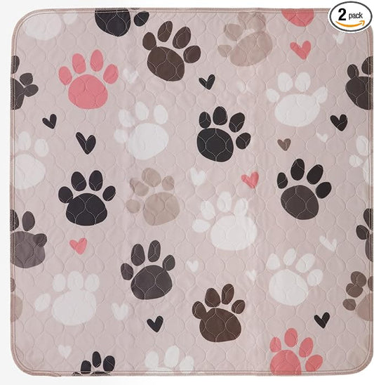 PUPIBOO Washable Pee Pads for Dogs and Cats - Super Absorbent Reusable Puppy Training Pads - 100% Waterproof, Leak-Proof & Non-Slip Whelping Pads for Pet Housebreaking