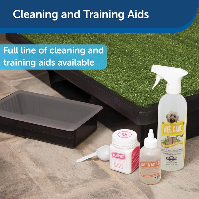 Pet Loo Pee-Pod with Sponge - Indoor Toilet Tray for Pets - Urine Disposal, 7 Count (Pack of 12)
