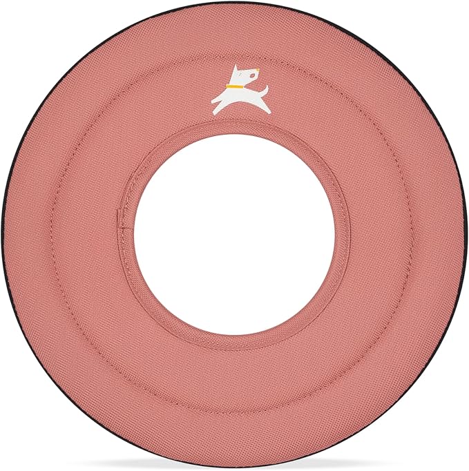 OllyDog Super Flyer Dog Flying Disc – Floating Fetch Toy for Water Play, Soft Eco-Friendly Recycled Fabric, Gentle on Teeth, 11" for Medium & Large Dogs (Desert, 11")