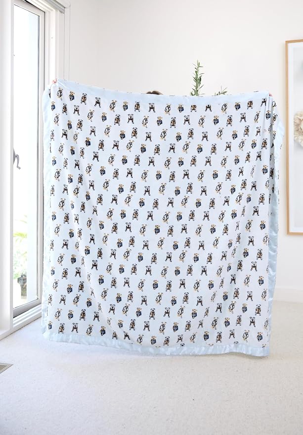 Darren & Phillip Preppy Pups Blanket - Ultra-Soft Blankets Made with Plush Fleece - Perfect as a Dog Bed Blanket or for Cuddling with Your Pup - Ultra-Snuggly Blankets for Dogs & Humans